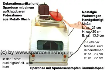 Nostalgie Wohnwagen dunkelgrün D